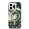 Guess GUBPP14XHJEACSA Puzdro + bezdrôtová nabíjačka pre Apple iPhone 14 Pro Max, Jungle, zelené pevné puzdro, MagSafe