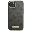 Guess GUHMP14MU4GPRK Apple iPhone 14 Plus / 15 Plus čierne pevné puzdro, 4G Logo Plate, MagSafe