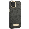 Guess GUHMP14MU4GPRK Apple iPhone 14 Plus / 15 Plus čierne pevné puzdro, 4G Logo Plate, MagSafe