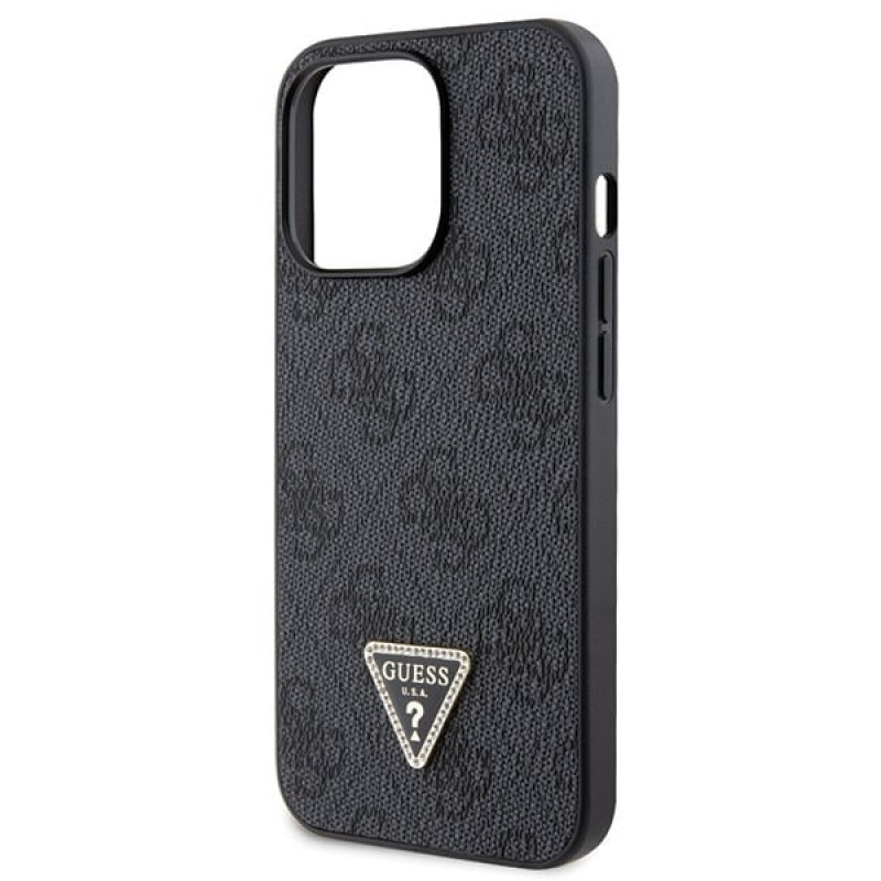 Guess GUHCP13LP4TDSCPK Apple iPhone 13/13 Pro čierne puzdro hardcase, Crossbody 4G Metal Logo