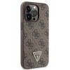 Guess GUHCP13LP4TDSCPW Apple iPhone 13/13 Pro hnedé puzdro hardcase, Crossbody 4G Metal Logo