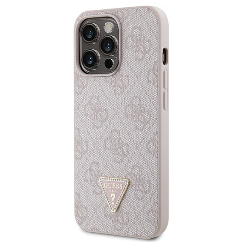 Guess GUHCP13LP4TDSCPP Apple iPhone 13/13 Pro ružové puzdro hardcase, Crossbody 4G Metal Logo