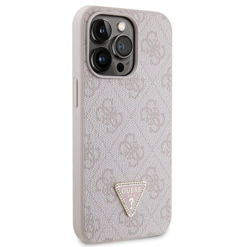 Guess GUHCP13LP4TDSCPP Apple iPhone 13/13 Pro ružové puzdro hardcase, Crossbody 4G Metal Logo