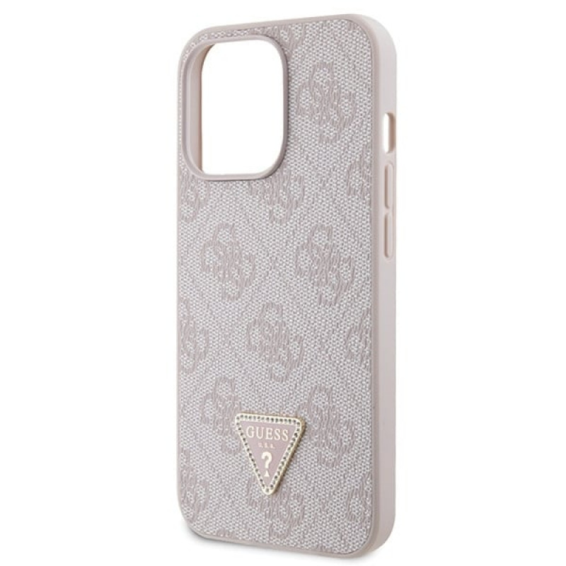 Guess GUHCP13LP4TDSCPP Apple iPhone 13/13 Pro ružové puzdro hardcase, Crossbody 4G Metal Logo