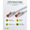 Goobay CAT 6 patch kábel S/FTP (PiMF), 5 m, sivý, sada 10 ks, medený vodič (CU), bezhalogénové plášť (LSZH)
