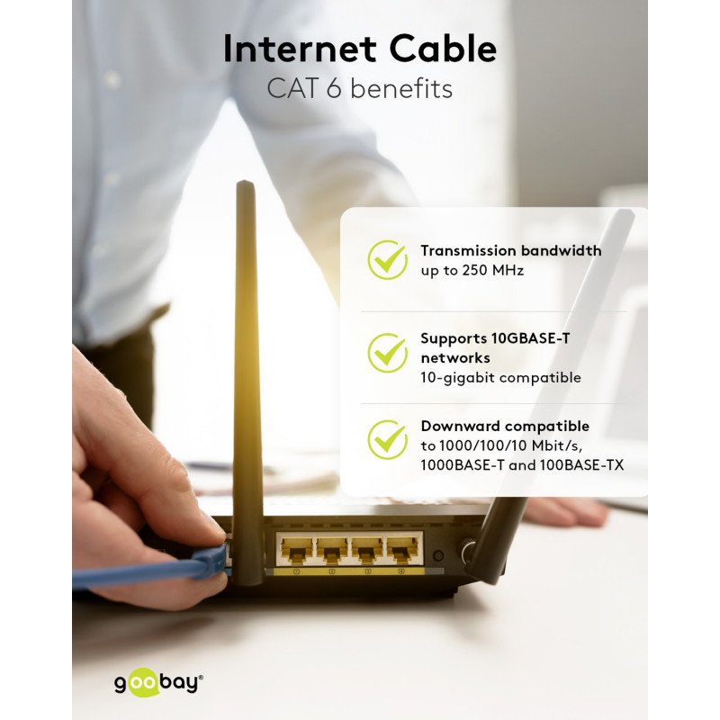 Goobay CAT 6 patch kábel S/FTP (PiMF), 5 m, sivý, sada 10 ks, medený vodič (CU), bezhalogénové plášť (LSZH)
