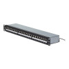 StarTech.com C6APANELSTP241UPD 24-portový 1U tienený Cat6A patch panel, 110 punch-down, rackový, RJ45 STP, 48,3 cm (19"), strieborný