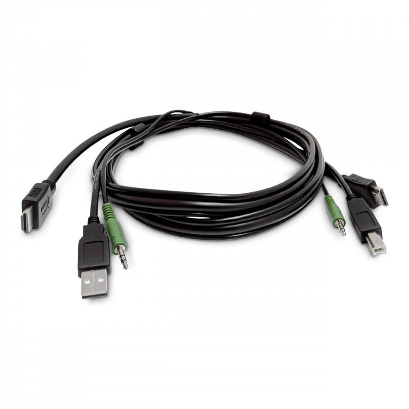 Kábel HDMI KVM StarTech.com SKHDMMKVM-06-TAA spĺňajúci TAA, USB 2.0, 3,5 mm audio, 1,8 m