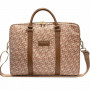 Taška na notebook Guess GCube Stripes GUCB15HGCFSEW, do 16 palcov, hnedá