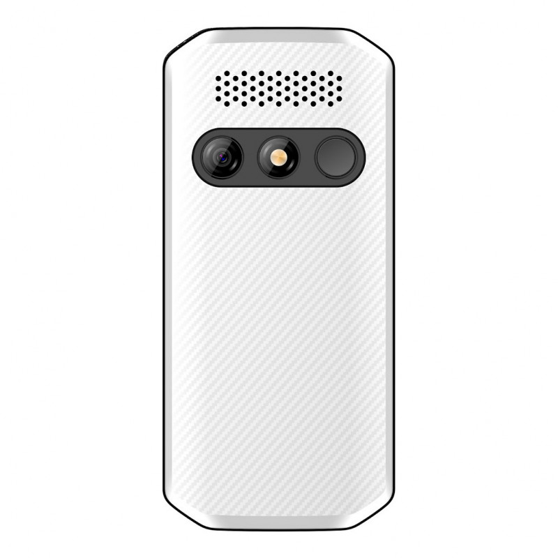 Beafon SL280pro LTE 4G Silver Line veľkopush tlačidlový telefón, čierno-biely