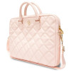 Guess GUCB15ZPSQSSGP 16-palcová taška na notebook, Quilted 4G, ružová