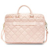 Guess GUCB15ZPSQSSGP 16-palcová taška na notebook, Quilted 4G, ružová