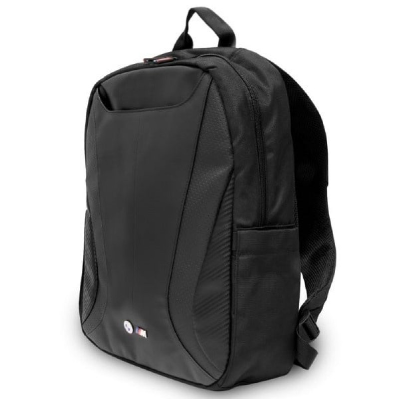 Batoh BMW BMBP15SPCTFK 16-palcový, Carbon&Leather Tricolor, čierny