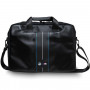 Taška na notebook BMW BMCB15COMSCAKL 15", Carbon Blue Stripes, čierna