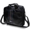 Taška na notebook BMW BMCB15COMSCAKL 15", Carbon Blue Stripes, čierna