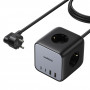 Ugreen CD268 Power Strip Cube 65W USB-A/USB-C + 3x AC, čierna