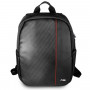 BMW BMBPCO15CAPRBK batoh, 16 palcov, čierny Carbon Red Stripe
