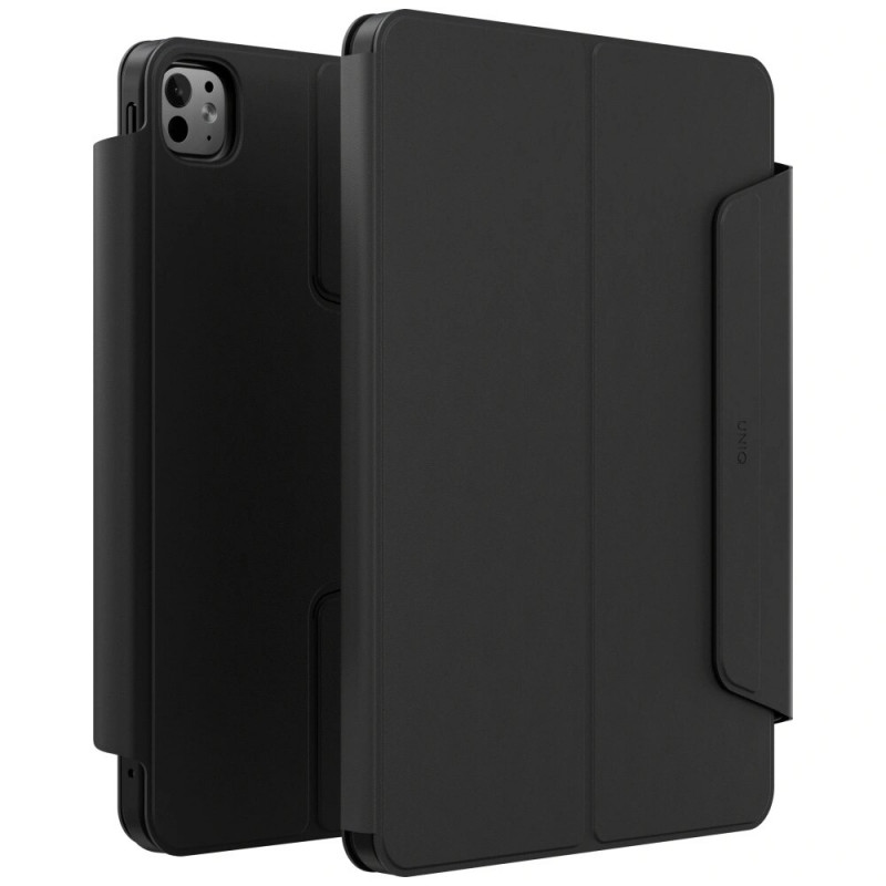 UNIQ Rovus Snapmount Magnetic 360 Rotating Detachable puzdro na tablet pre Apple iPad Pro 11 2024, čierne