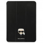 Karl Lagerfeld KLFC11OKHK Obal kniha pre Apple iPad Pro 11 2021 3. generácia, čierny Saffiano Karl Head