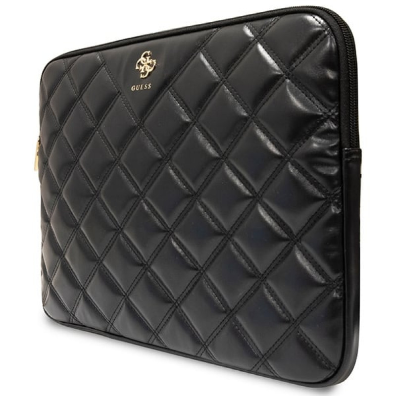 Guess GUCS14ZPSQSSGK puzdro na notebook, 14", Quilted 4G, čierne