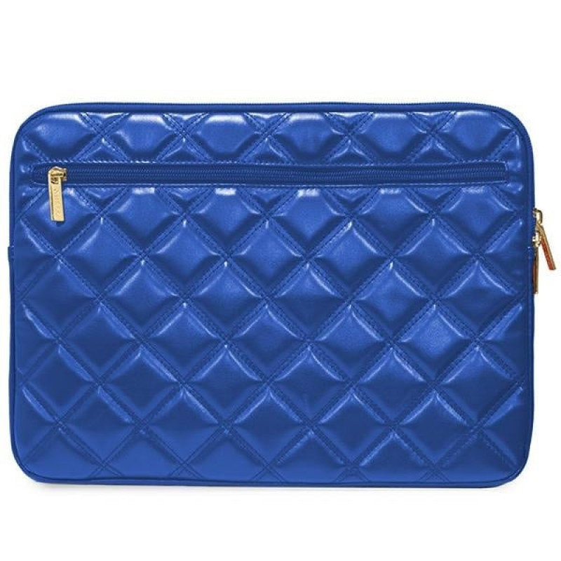 Guess Quilted 4G puzdro na notebook GUCS14ZPSQSSGB 14", modré