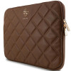 Guess Quilted 4G puzdro na notebook GUCS14ZPSQSSGW 14", hnedé
