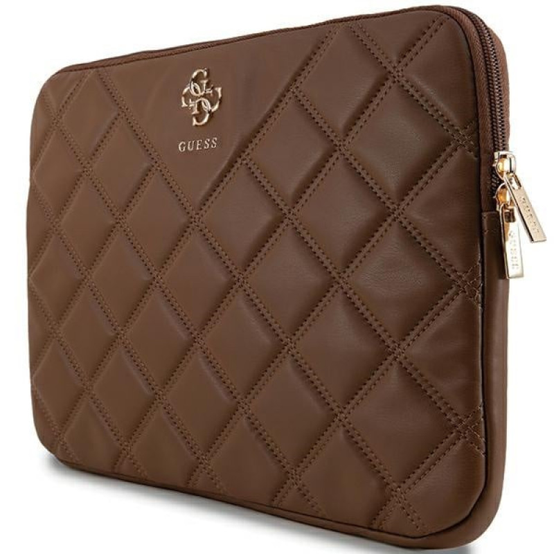 Guess Quilted 4G puzdro na notebook GUCS14ZPSQSSGW 14", hnedé