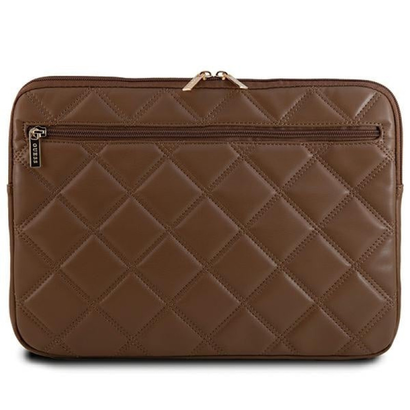 Guess Quilted 4G puzdro na notebook GUCS14ZPSQSSGW 14", hnedé