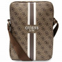Guess GUTB10P4RPSW 4G Stripes taška na tablet 10", hnedá