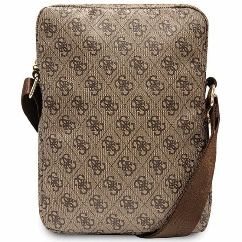 Guess GUTB10P4RPSW 4G Stripes taška na tablet 10", hnedá