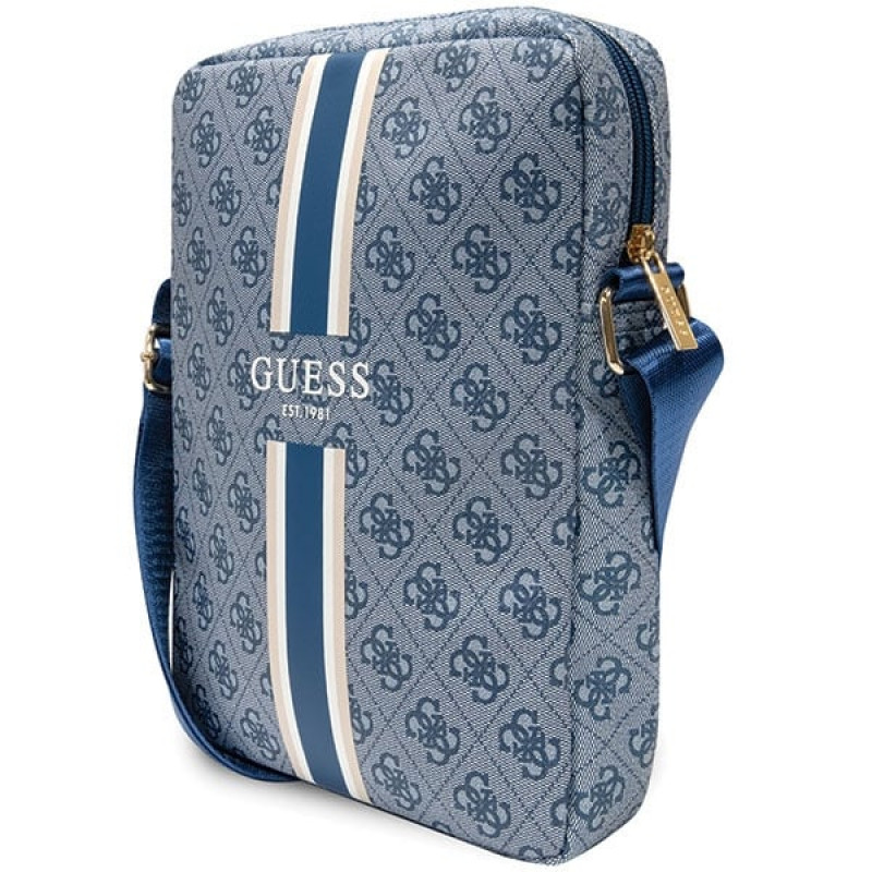 Guess GUTB10P4RPSB 4G Stripes taška na tablet 10", modrá