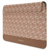 Guess GUCS14HGCFSEW puzdro na notebook 14", GCube Stripes, hnedé