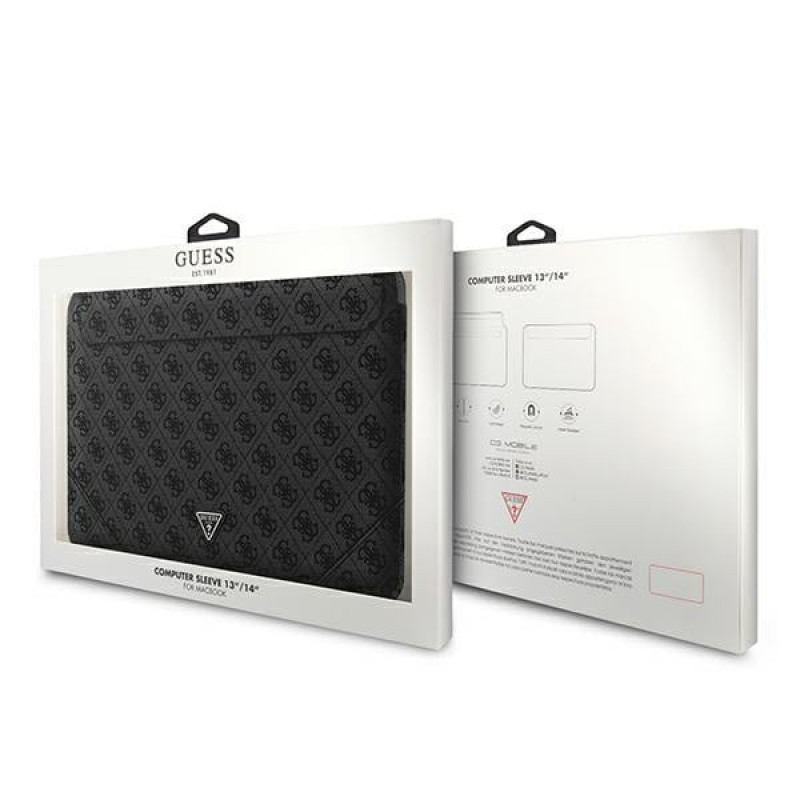 Guess GUCS14P4TK puzdro na notebook 13/14 palca, 4G Uptown Triangle, čierne