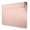 Guess GUCS16PSATLP puzdro na notebook 16", Saffiano Triangle, ružová
