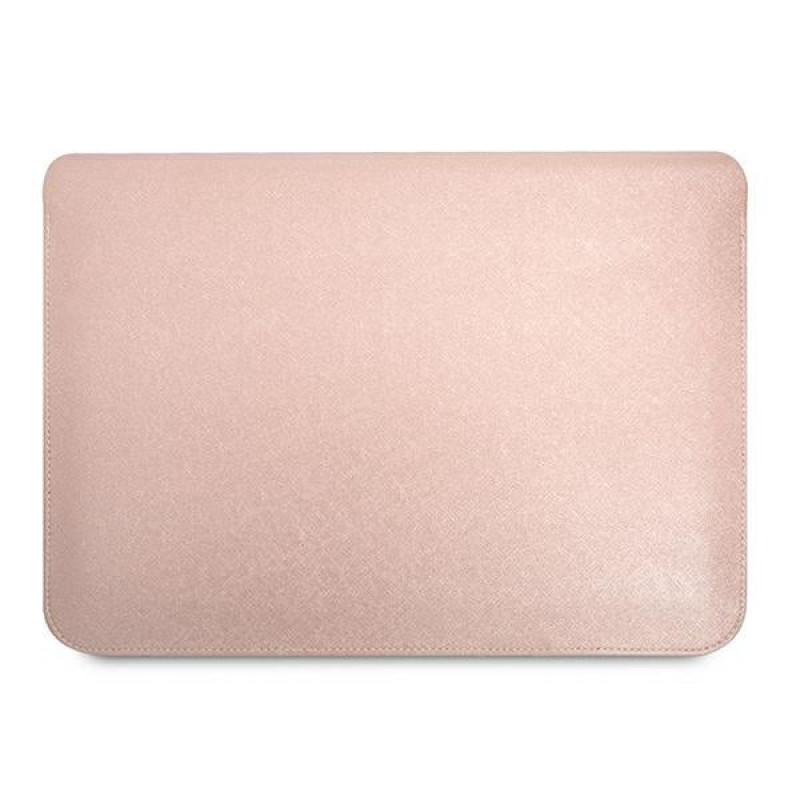 Guess GUCS16PSATLP puzdro na notebook 16", Saffiano Triangle, ružová
