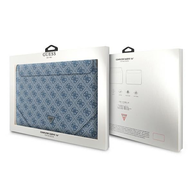 Guess GUCS16P4TB puzdro na notebook 16", 4G Uptown Triangle, modré