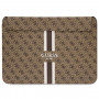 Guess GUCS14P4RPSW puzdro na notebook 14", 4G Printed Stripes, hnedé