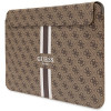 Guess GUCS14P4RPSW puzdro na notebook 14", 4G Printed Stripes, hnedé