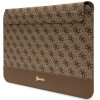 Guess GUCS14PS4SGW puzdro na notebook 14", 4G Stripe Metal Logo, hnedé