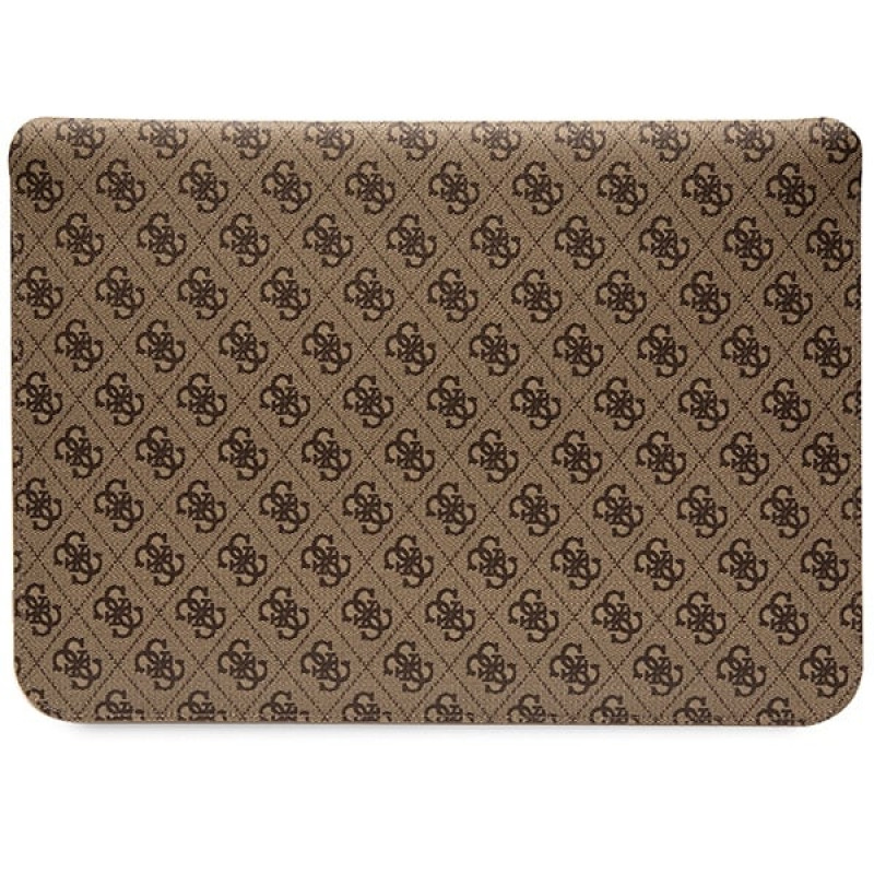 Guess GUCS14PS4SGW puzdro na notebook 14", 4G Stripe Metal Logo, hnedé