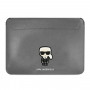 Karl Lagerfeld KLCS16PISFG puzdro na notebook 16", Saffiano Ikonik Karl, strieborné