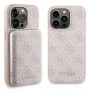 Guess GUBPM5P15L4GEMGP Apple iPhone 15 Pro puzdro hardcase + 5000 mAh MagSafe powerbank set, 4G Metal Logo, ružová