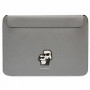 Karl Lagerfeld KLCS14SAKCPMG puzdro na notebook pre 14", strieborné, Saffiano Karl&Choupette