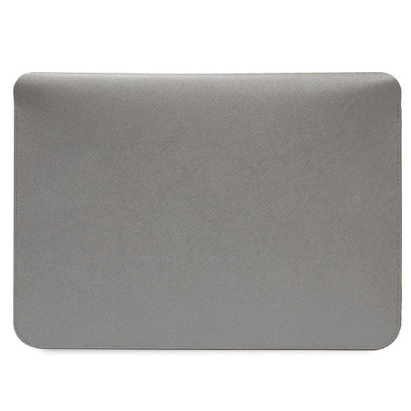 Karl Lagerfeld KLCS14SAKCPMG puzdro na notebook pre 14", strieborné, Saffiano Karl&Choupette