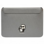 Karl Lagerfeld KLCS16SAKCPMG puzdro na notebook pre 16", strieborné, Saffiano Karl&Choupette