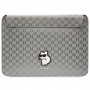 Karl Lagerfeld KLCS14SAKHPCG puzdro na notebook pre 14", strieborné, Saffiano Monogram Choupette