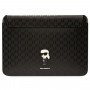 Karl Lagerfeld KLCS14SAKHPKK puzdro na notebook pre 14", čierne, Saffiano Monogram Ikonik