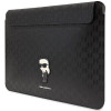 Karl Lagerfeld KLCS14SAKHPKK puzdro na notebook pre 14", čierne, Saffiano Monogram Ikonik