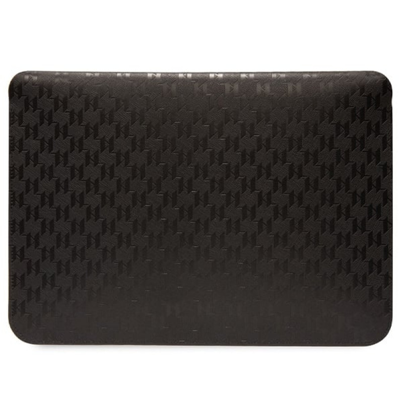 Karl Lagerfeld KLCS14SAKHPCK puzdro na notebook pre 14", čierne, Saffiano Monogram Choupette