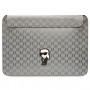 Karl Lagerfeld KLCS14SAKHPKG puzdro na notebook pre 14", strieborné, Saffiano Monogram Ikonik